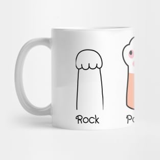 Feline Frenzy: Rock, Paper, Scissors - Cat Style! Mug